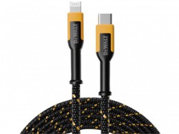 DEWALT USB C to Lightning Reinforced Charging Cable 1.2m (4ft) £29.08